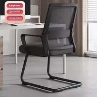 Chaise de bureau exécutif de haute qualité chaise de visiteur d'invité de maille pour des salles de réunion sans roues