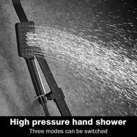 SANIPRO colonne de montage mural en acier inoxydable noir mat robinet de douche à effet pluie mélangeur de robinet à 3 voies ensemble de douche thermostatique intelligent