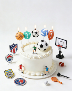 Velas Creativas para Cumpleaños Infantiles, Decoraciones para Pasteles con Forma de Fútbol, Baloncesto, Bolos y Voleibol, Gran Venta - Product Image 4