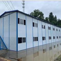 Villa modulaire carrée en acier à faible coût avec boutique intégrée