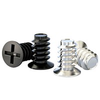 Vis autotaraudeuse M5 KB en acier inoxydable, tête fraisée plate Phillips, fixation pour ventilateur de refroidissement PC
