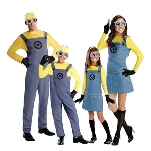 Desain Trendi Kostum Cosplay Halloween Kostum Cosplay Karakter Kartun Pertunjukan Kostum Minion