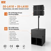 Système de haut-parleurs actifs en ligne pour usine de fabrication, avec subwoofer 10 pouces + 18 pouces, pour événements, fêtes et spectacles
