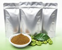 Extrait de Grains de Café Vert 45 % Acide Chlorogénique Poudre de Coffea Arabica Testé HPLC Matière Première Nutraceutique en Gros Certifiée GMP OEM