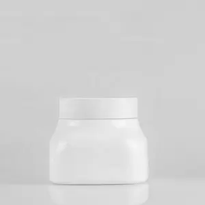 300G Grote Zalfpotje Wit Opaal Glazen Pot Cosmetische Huidverzorging Crème Containers