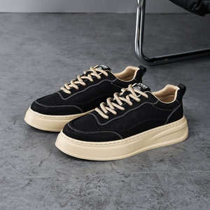 New men's casual board shoes - solid color, versatile for daily use, thick sole for heightening - Product Image 3