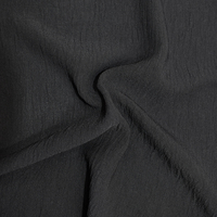 Usine tissé cey tissu crêpe robe tissu 100% polyester doux résistant au rétrécissement zoom tissu pour les femmes