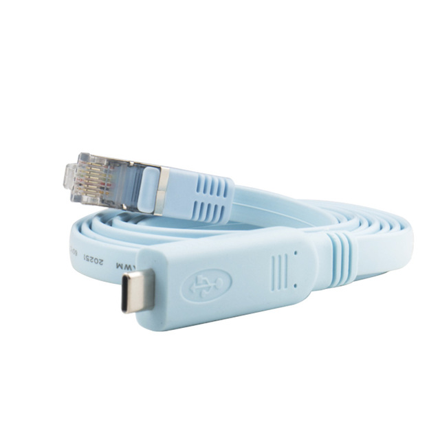 USB-C Console Cable USB Type C to RJ45 Adapter Routers Switches Consle Cable for Laptops