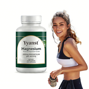 Cápsulas blandas de magnesio de alta calidad, marca privada, ODM, OEM, mejoran la calidad del sueño y apoyan el apoyo muscular, mejoran las conexiones entre el cuerpo y la mente. - Product Image 1