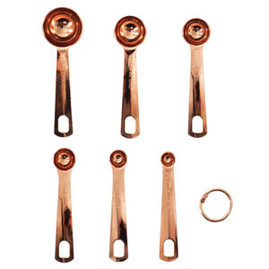 Juego de Cucharas Medidoras Modernas Ecológicas de Acero Inoxidable, Utensilios de Cocina, Accesorios para Hornear, Juego de Cucharas de Lujo en Oro Rosa - Product Image 6