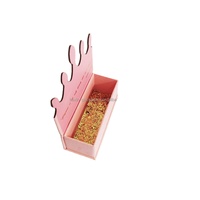 Flacon compte-gouttes d'huile essentielle rose scintillant en forme de château, avec laminage mat et gaufrage, pour emballage de crème visage et contour des yeux