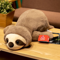 Ensemble de jouets en peluche lestés - Soulagement de l'anxiété Cadeau de Noël Coton PP Finition lavée avec des jouets en peluche en forme de renard paresseux