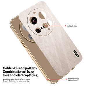 Étui de téléphone portable en cuir texturé soie dorée pour Xiaomi Poco <span class=keywords><strong>M8</strong></span> Pro/<span class=keywords><strong>M8</strong></span>/M7/F8 Ultra/F7/X7 Pro, coque antichoc - Product Image 5