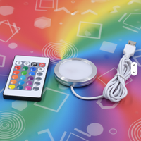 Lampe LED RGB pour armoire, éclairage de comptoir, éclairage de caravane, camping-car, éclairage intérieur, avec prise USB et télécommande