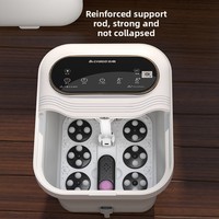 Neue Faltbare Fußbadewanne Elektrische Massage Zeitgesteuerte Intelligente Konstanttemperatur-Heizung Vollautomatische Fußwaschanlage für Zuhause