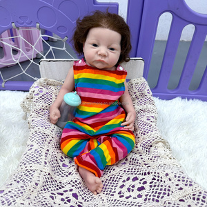 Muñeca <span class=keywords><strong>Reborn</strong></span> de silicona sólida de 18 pulgadas pintada a mano, juguete DIY realista para niñas, <span class=keywords><strong>Bebe</strong></span> <span class=keywords><strong>Reborn</strong></span> De Munecas Silicona Boneca Renascida - Product Image 4