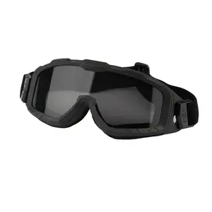 विनिमेय Shatterproof विरोधी कोहरे शूटिंग सुरक्षात्मक काले चश्मे हेलमेट सामरिक चश्में