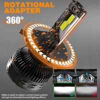Bohlam Lampu Depan LED Super Terang H7 T8 360W 36000LM LED H4 H11 HB3 9005 HB4 9006 H7 Bohlam Lampu Depan Mobil LED