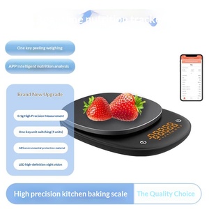 Balance de cuisine électronique haute précision, piles AAA, verre trempé, capacité 5 kg, précision 0,1 g, intelligente - Product Image 6