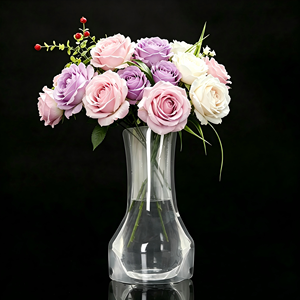 Custom Design Leak-Proof Stand Up Bouquet Water Retainer <b>Bag</b> Flower Vase Shape Pouch Plants Hydroponic Plastic <b>Bags</b> - Product Image 2