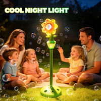 Tour à bulles RC Tournesol pour enfants, souffleur automatique dansant, machine à bulles pour extérieur, jardin, fête, mariage, avec support