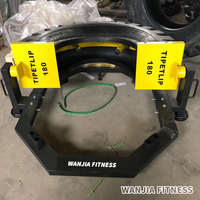 Nouveau produit Gym Club utilisation équipement de Fitness pneu Flip demi-mois grande roue rabattable force Fitness pneu d'entraînement