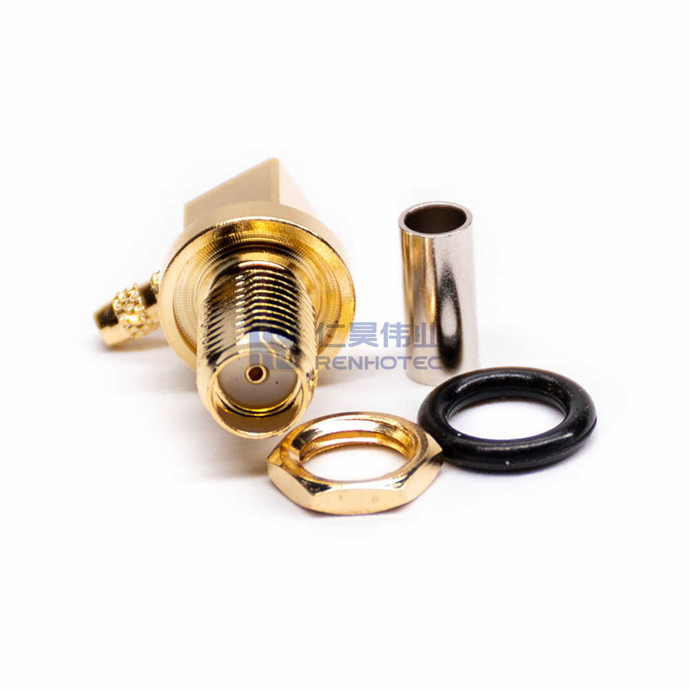 Разъем PCB с внутренней перегородкой, водонепроницаемый SMA