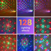 Lumières LED laser à 7 yeux pour DJ, lumières disco, lumières stroboscopiques, lumières de boîte de nuit pour bars et fêtes, télécommande, activation sonore, lumière flash | YSH