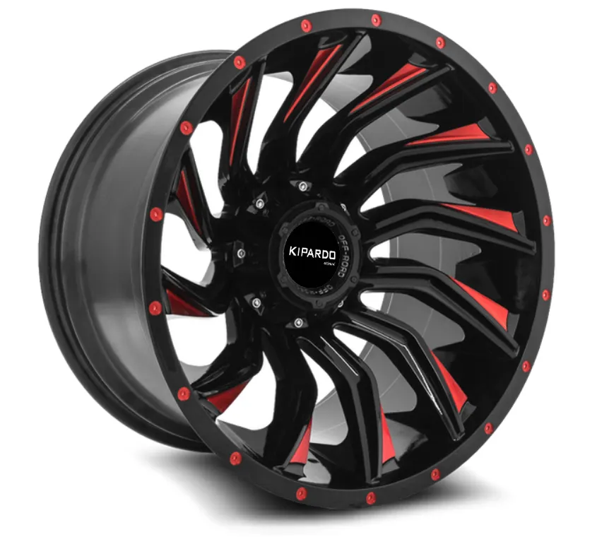 20x10 18 "20" عجلات بوصة PCD 5x114.3 إلى 139.7 6x139.7 الطرق الوعرة سيارة عجلات 4X4 الحافات