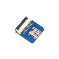SKU-15101 Waveshare Adaptor Micro HDMI Horizontal B untuk Kabel HDMI DIY, Papan Pengembangan Mikrokontroler, Proyek Sensor IoT