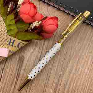 Foil Metal Ball <b>Pen</b> with Gold Brand Printing Black Metal <b>Ballpoint</b> <b>Pen</b> with Gold - Product Image 4