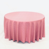 Nappe de salle à manger ronde en polyester en gros pour les décorations de banquets de mariages