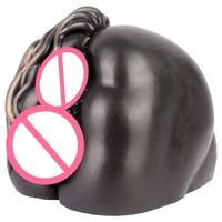 Masturbateur masculin Monster Brown Horse Butt Inverted Airplane Cup Solid Doll, double orifice vaginal et anal, toucher réaliste, sensation 100% réelle