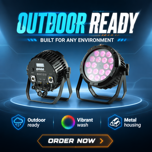 Faro <span class=keywords><strong>LED</strong></span> Par Can Piatto 4in1 RGBW 18*10W IP65 CE Impermeabile per Esterni, Illuminazione per Eventi e DJ, Miglior Prezzo del Produttore - Product Image 2