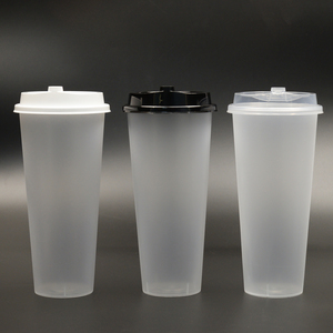 Eco compostabile PLA trasparente tazze per il frullato di tè al latte bevande fredde stampate personalizzate monouso tazza di plastica fornitura di fabbrica - Product Image 4