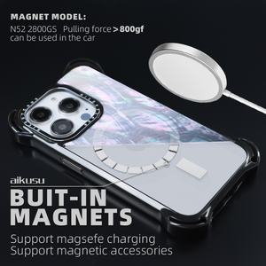 Coque de téléphone magnétique en TPU personnalisée anti-choc en nacre de 7,5 M pour iPhone 14 Pro, compatible avec iPhone 16, 15, 14, 13 Pro Max - Product Image 5