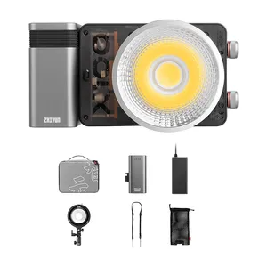 Zhiyun Molus X100 Combo 100W Bi-Color LED Video Light Pocket COB LED Light for Photos Studio Video Outdoor Shooting