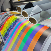 Fournisseur d'usine Rouleau d'autocollants en vinyle PVC imprimable Film réfléchissant Impression Rouleau d'affiches Matériaux pour solvant, éco-solvant, UV
