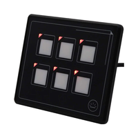Boîtier en acier inoxydable usiné CNC Affichage à LED USB Aluminium Marine Boat RV Amplificateur de son Type de brochage Panneau d'interrupteur de voiture