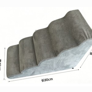 Escabeau pliable en polaire pour chats, 67 cm, vert - Product Image 4