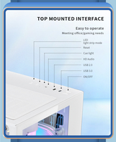Boîtier PC Gamer en Verre Trempé SNOWMAN 2025, Fabrication OEM, M-ATX/ITX, USB3.0, Transmission Rapide, Tour PC Moyenne pour Boîtier d'Ordinateur