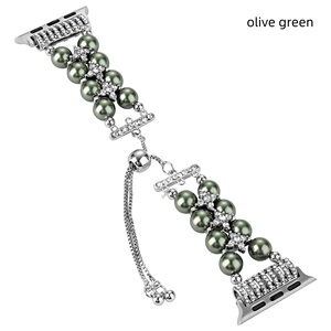Bracelet perlé extensible perle breloques bijoux bracelet de montre pour <span class=keywords><strong>Apple</strong></span> Watch série <span class=keywords><strong>8</strong></span> 9 ultra 49mm 41mm <span class=keywords><strong>45mm</strong></span> - Product Image 6