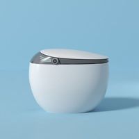 Meilleures ventes YUNJET MD611 Cuvette de toilettes en céramique à poser au sol, avec chasse automatique intelligente, chauffage instantané du siège, télécommande, compatible S-Trap et P-Trap, allongée