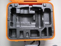 Insert en mousse EPP sur mesure, plateau en mousse moulée antichoc pour étui d'instrument de topographie, fabricant d'inserts de protection amortissants