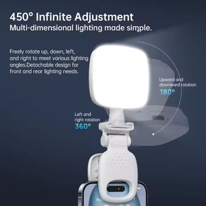 Mini Clip para Teléfono D5, Luz de Relleno HD Recargable, Tres Temperaturas de Color, Brillo Ajustable, 200 mAh, Videoconferencia, Portátil - Product Image 5
