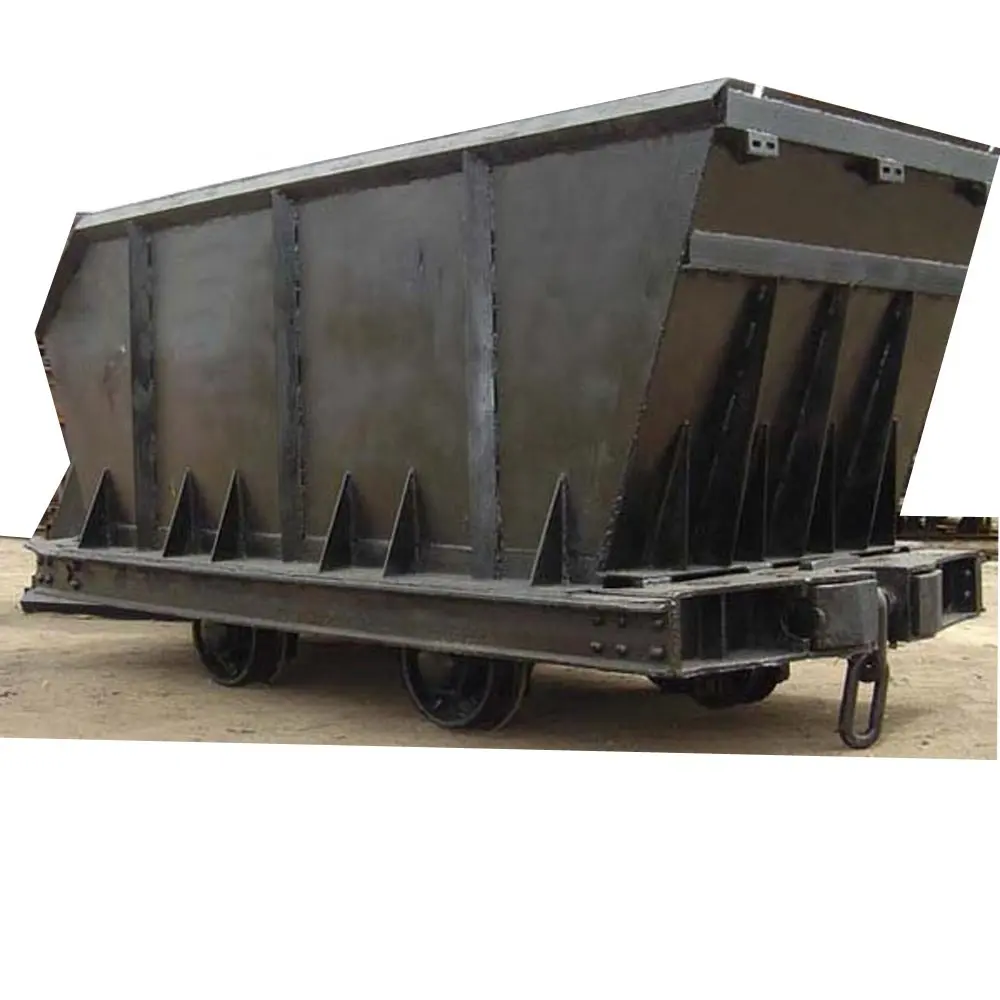 Durable MDCC5.5-6 Unloading Shuttle Car Mining Dumper Mining Bottom Dump Wagon Underground Mine Car For Sale