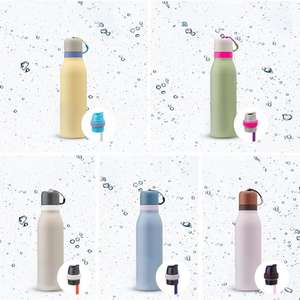 Bouteille d'eau isolée en acier inoxydable 17 oz garder froid et chaud bouchon étanche bouteille d'eau de sport - Product Image 2