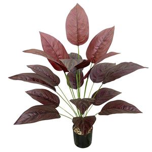 Recién llegado, plantas pequeñas artificiales con hojas <span class=keywords><strong>de</strong></span> plástico verde, bonsái, decoración <span class=keywords><strong>de</strong></span> jardín en maceta para bonsái <span class=keywords><strong>de</strong></span> jardín <span class=keywords><strong>de</strong></span> imitación <span class=keywords><strong>Interior</strong></span> - Product Image 1