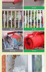 2-In-1 Roestconverter & Metalen Primer, Stopt Roest, Verf Over Verroest Metaal, Anti-Roest Coating Roest Verf Voor Auto, Marine, - Product Image 6