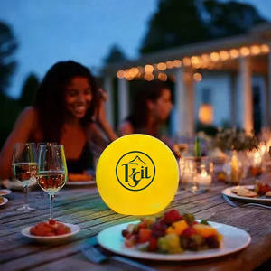 โคมไฟตั้งโต๊ะทรงกลม LED แบบกำหนดเองได้ พิมพ์โลโก้เพื่อการส่งเสริมการขาย กล่องไฟทรงกลมเรืองแสง ไฟประดับงานอีเว้นท์ - Product Image 6